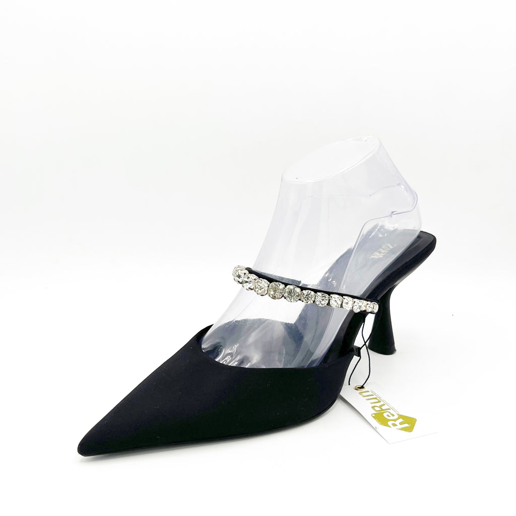 Zara Toe Mule Spool Heel
