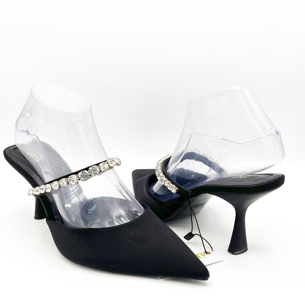 Zara Toe Mule Spool Heel