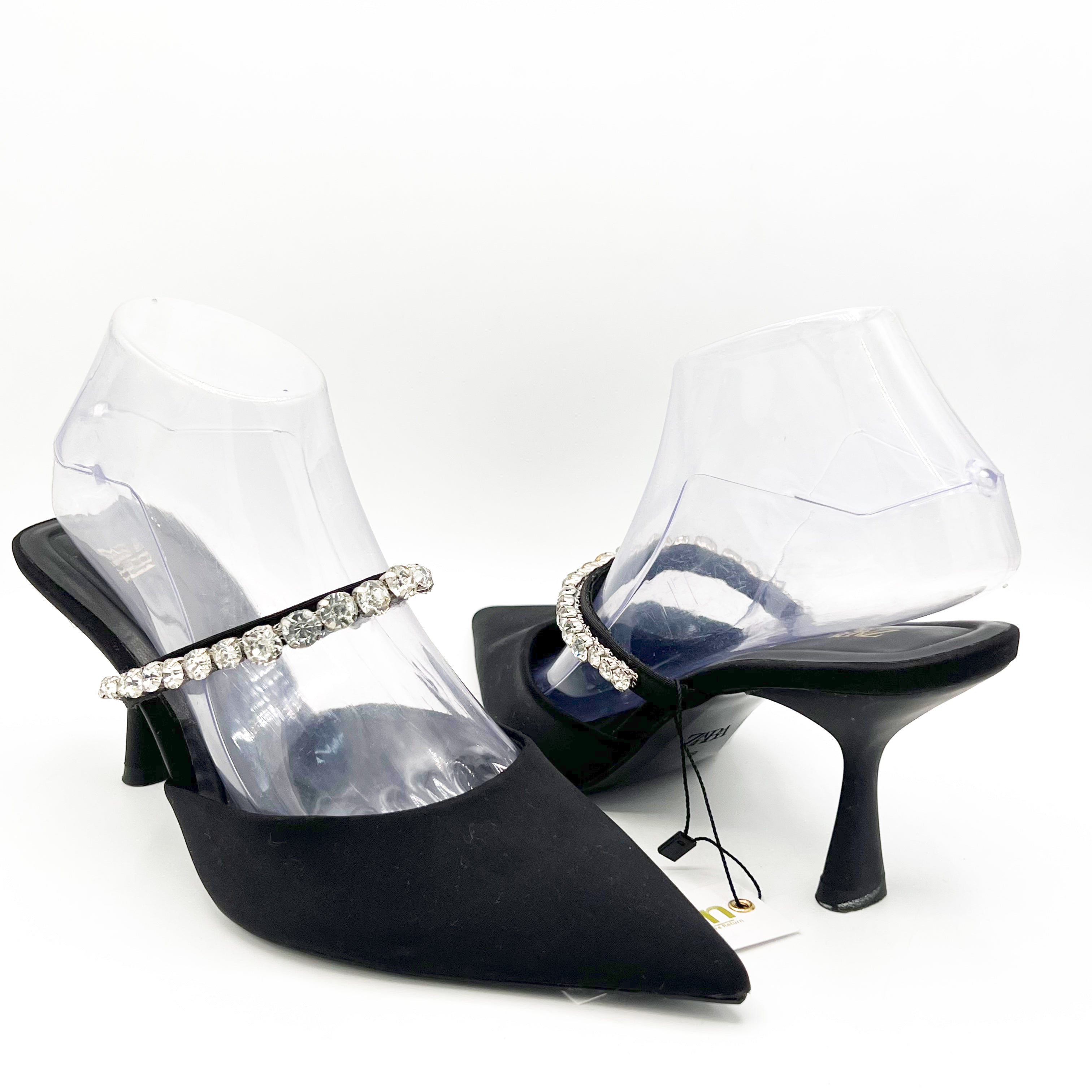 Zara Toe Mule Spool Heel